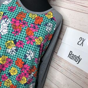 LuLaRoe Randy Baseball Tee 🆕